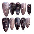 Starry Night Acrylic Almond Press On Nail - MaYonail Store