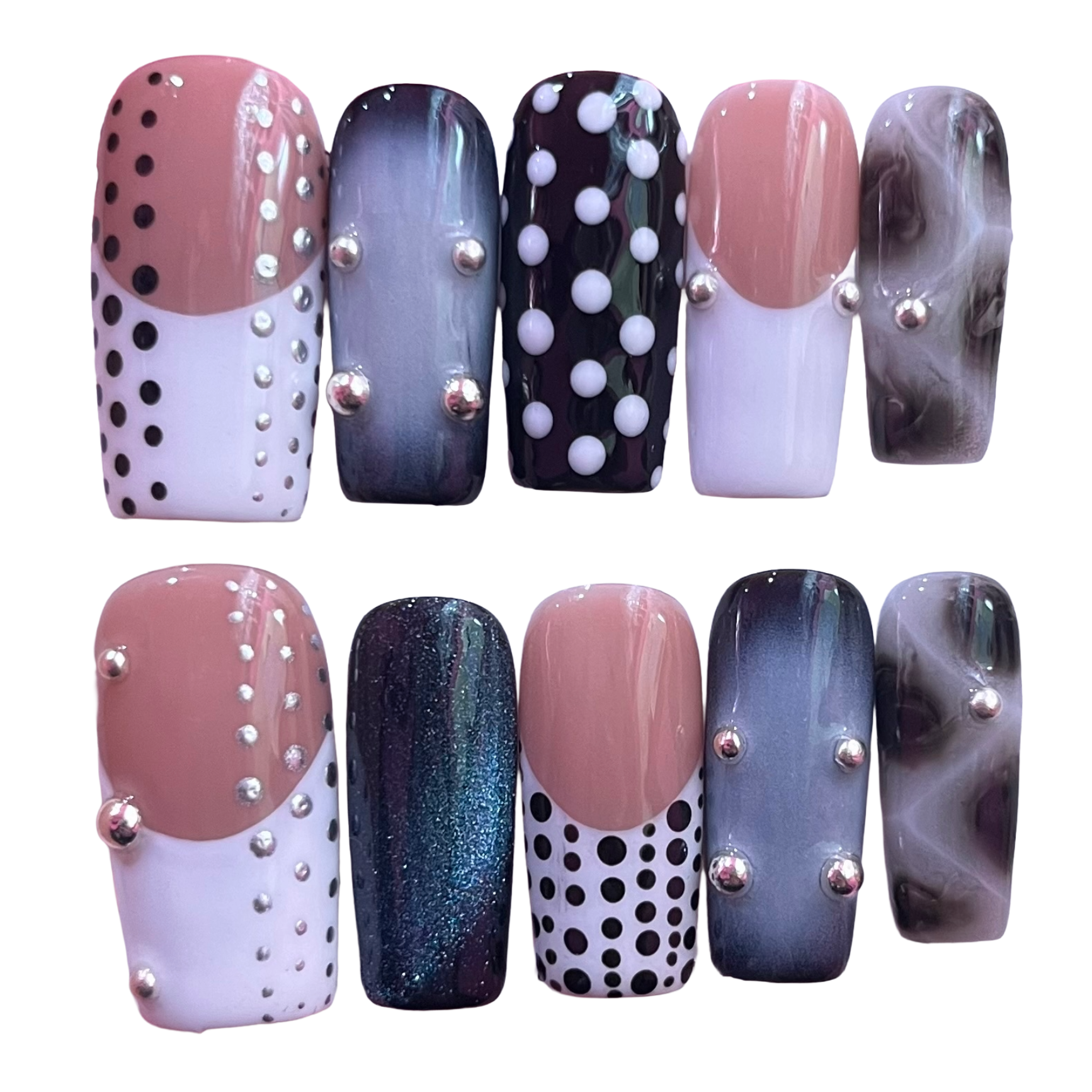 Dottie Acrylic Square Press On Nail - MaYonail Store