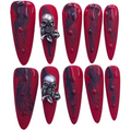 Undead Acrylic Stiletto Press On Nail - MaYonail Store