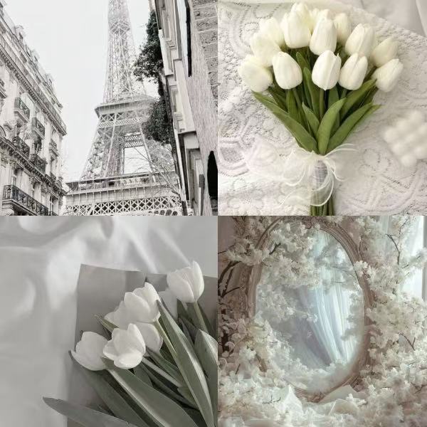 Tulip Garden Acrylic Square Press On Nail - MaYonail Store