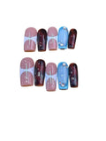 Turtle Sea Acrylic Coffin Press On Nail - MaYonail Store