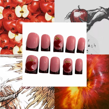 Bad Apple Acrylic Square Press On Nail