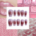 Make Me Blush Acrylic Coffin Press On Nails - MaYonail Store
