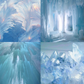 Blue Glacier Acrylic Coffin Press On Nails - MaYonail Store