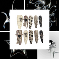 Chrome Stars Acrylic Stiletto Press On Nail - MaYonail Store