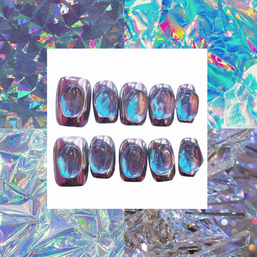 Gemdrop Acrylic Round Press On Nail