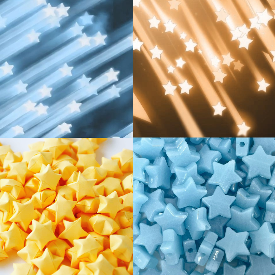 Star Burst Acrylic Square Press On Nail - MaYonail Store