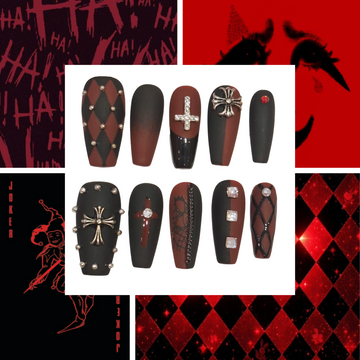 Joker Acrylic Coffin Press On Nail