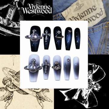 Duotone Orb Acrylic Coffin Press On Nail - MaYonail Store