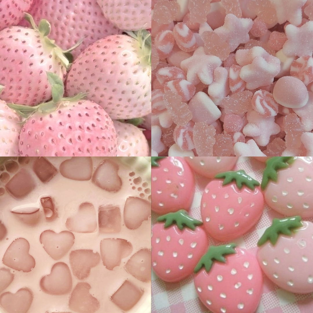 Strawberry Dreams Acrylic Coffin press On Nail - MaYonail Store