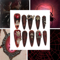 Spider Bait Acrylic Stiletto Press On Nail - MaYonail Store