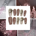 Fantasy Shimmer Acrylic Coffin Press On Nail - MaYonail Store