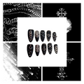 Crucifix Couture Acrylic Almond Press On Nail - MaYonail Store