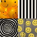 Smiley Face Acrylic Square Press On Nail - MaYonail Store
