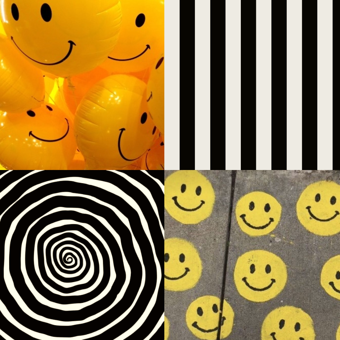 Smiley Face Acrylic Square Press On Nail - MaYonail Store
