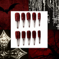 Blood Cross Acrylic Stiletto press On Nail - MaYonail Store