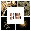 Midnight Glamour Acrylic Square Press On Nail - MaYonail Store