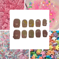 Sweet Sprinkle Acrylic Oval Press On Nail - MaYonail Store
