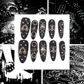 Silver Love Acrylic Oval Press On Nail - MaYonail Store