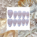 Simple Pearls Acrylic Almond Press On Nail - MaYonail Store