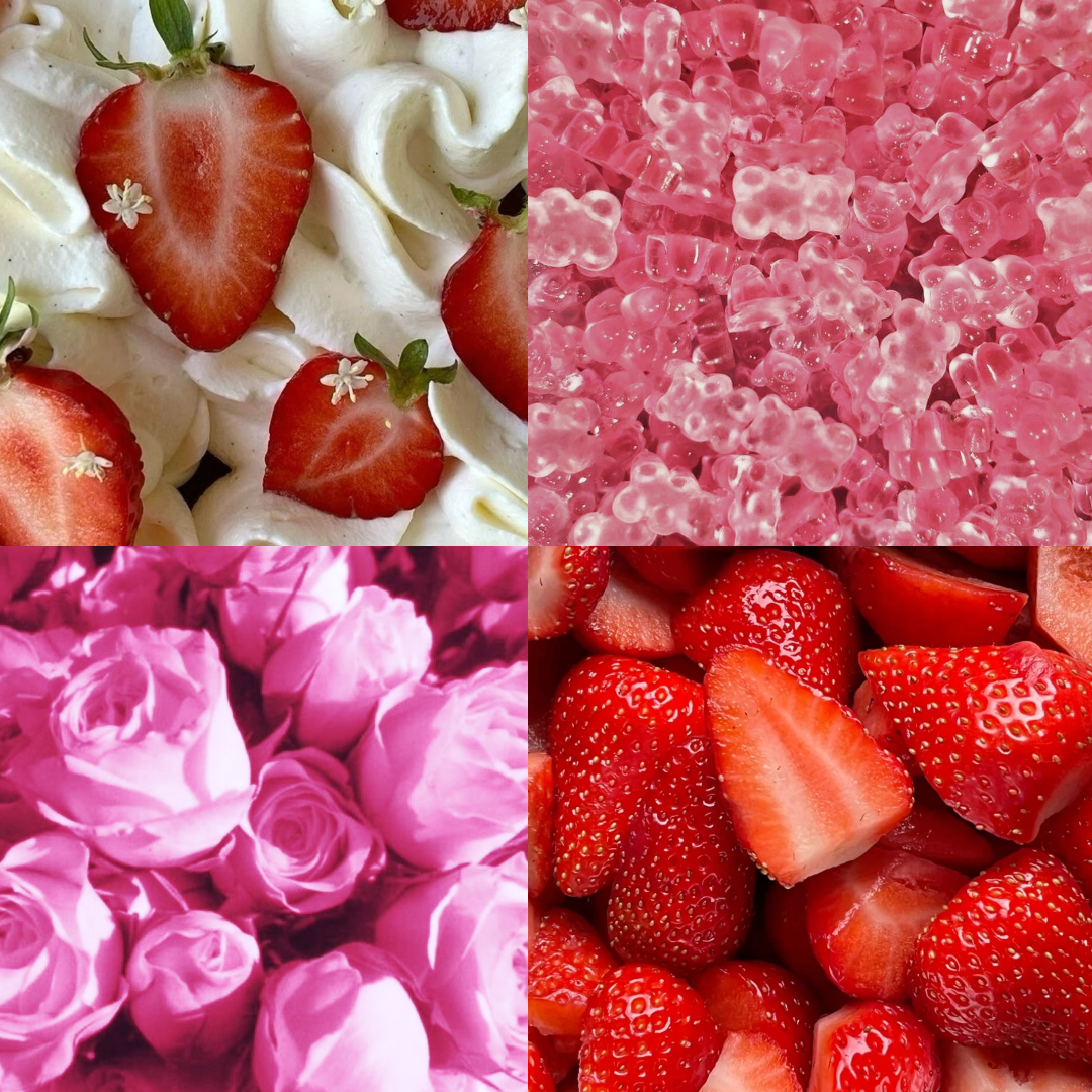 Strawberry Gummies Acrylic Coffin Press On Nail