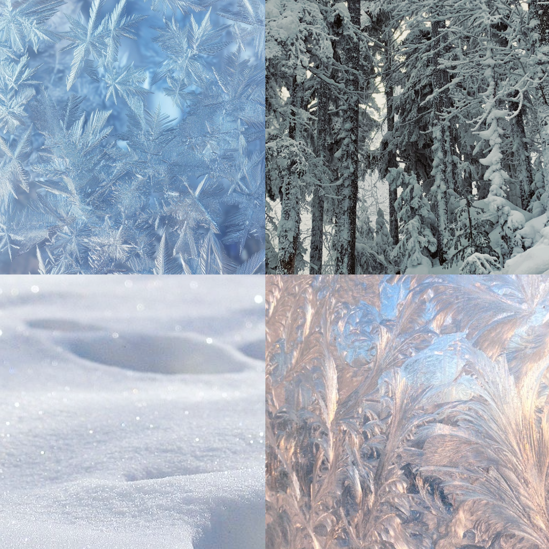 Snow Day Acrylic Almond Press On Nail