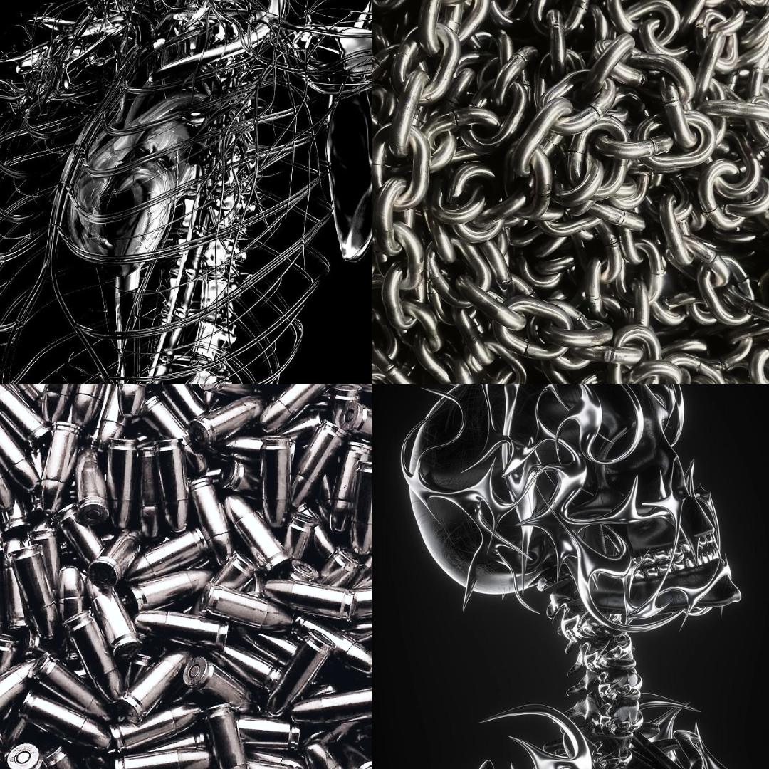 Ghostrider Acrylic Coffin Press On Nail