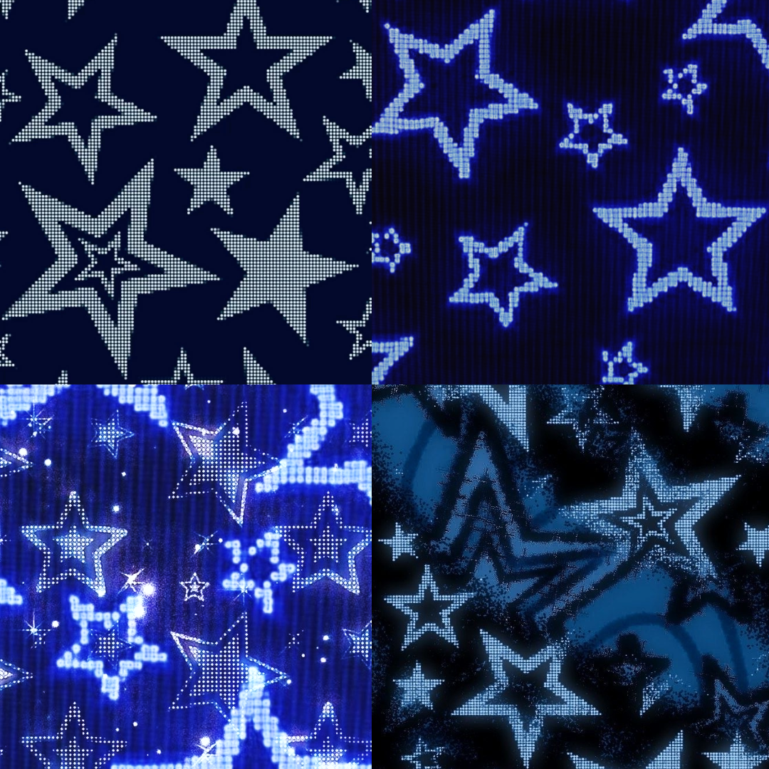 Cyber Stars Acrylic Square Press On Nail - MaYonail Store