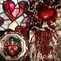 Bleeding Hearts Acrylic Coffin Press On Nail - MaYonail Store