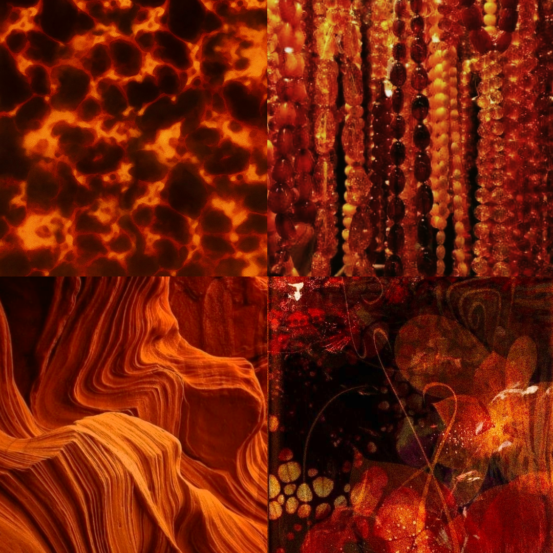 Burnt Orange Acrylic Almond Press On Nail