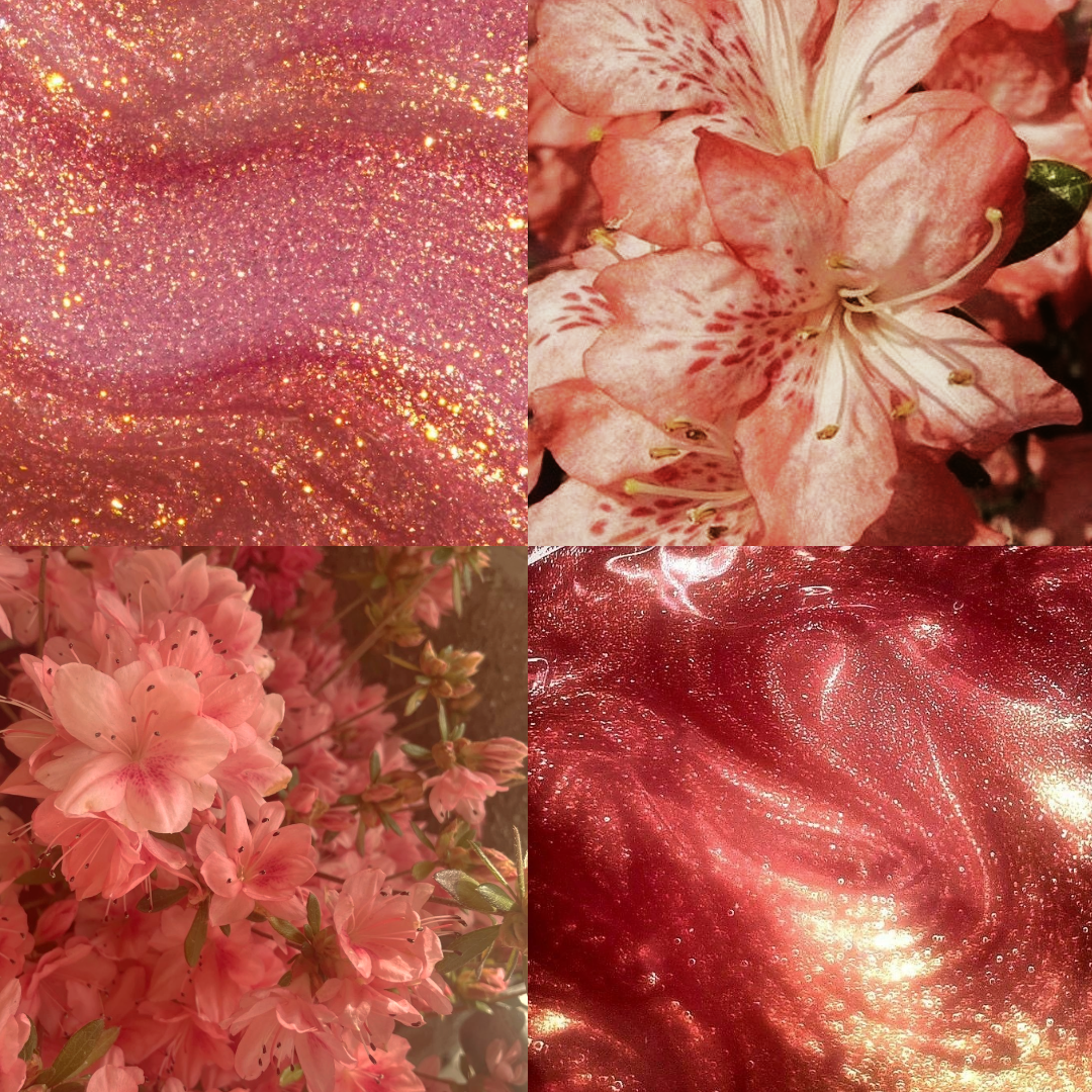 Nude Blossom Acrylic Almond Press On Nail