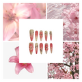 Cherry Blossom Acrylic Stiletto Press On Nail - MaYonail Store