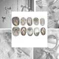 Silver Secrets Acrylic Oval Press On Nail - MaYonail Store