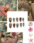shell kissed Acrylic almond Press On Nail - MaYonail Store