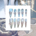 Frost Queen Acylic Stilleto Press On Nail - MaYonail Store