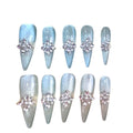 Frost Queen Acylic Stilleto Press On Nail - MaYonail Store