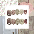 Pastel Garden Acrylic Round Press On Nail - MaYonail Store
