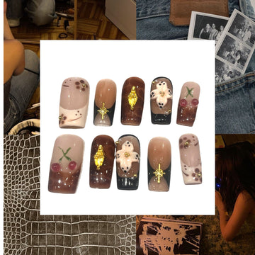 Downtown Chic Acrylic Square Press On Nail