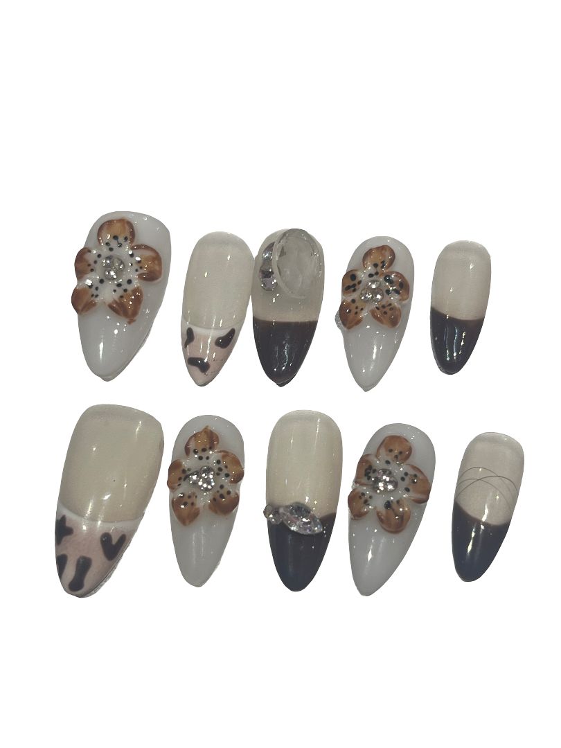 Almond Dream Acrylic Almond Press On Nail - MaYonail Store