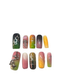 Prism Pop Acrylic Square Press On Nail - MaYonail Store