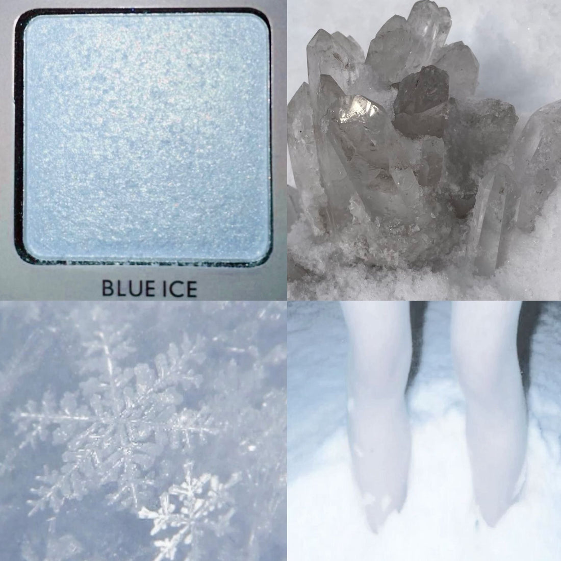 Icey Bloom Acrylic Square Press On Nail