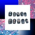 Pastel Stars Acrylic Square Press On Nail - MaYonail Store