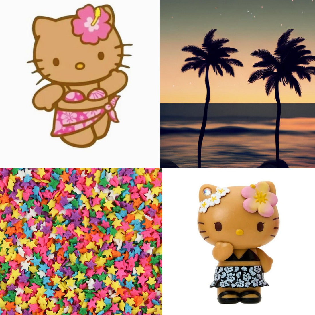 Kitty Confetti Acrylic Almond press On Nail