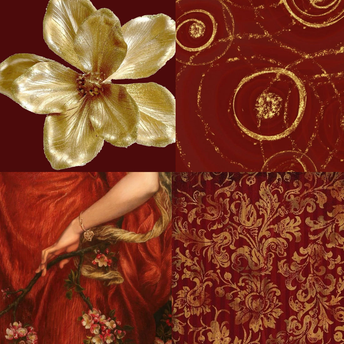 Wild Flower Acrylic Almond Press On Nail