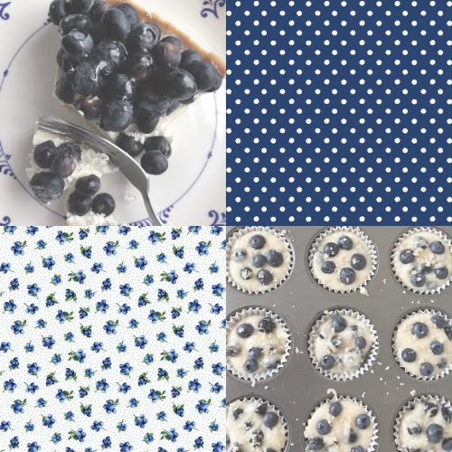 Blueberry Tart Acrylic Square press On Nail Y8