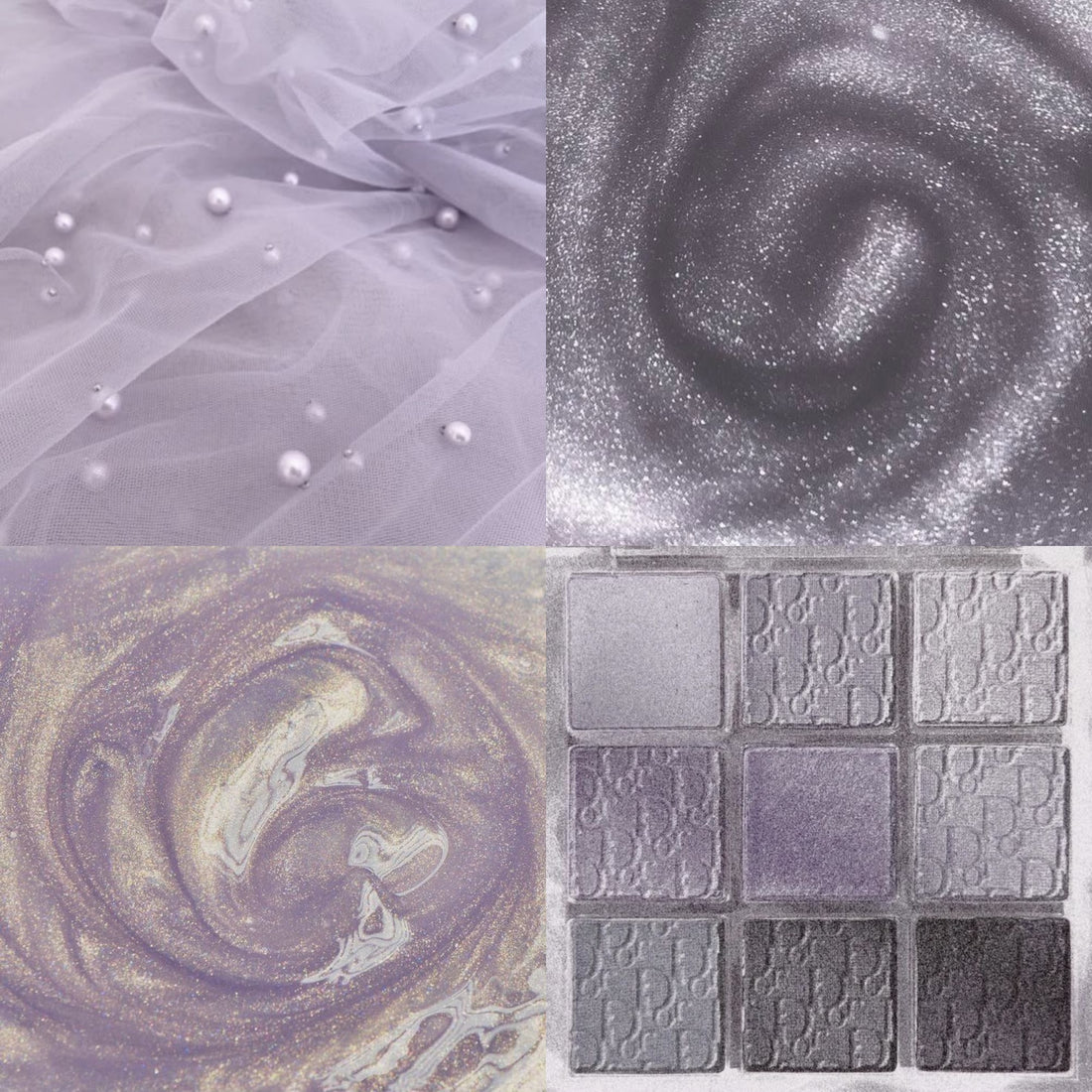 Purple Mirage Acrylic Square press On Nail L182