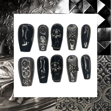 Goblins Chamber Acrylic Square press On Nail L208