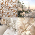 Paris Flower Acrylic Almond press On Nail L177 - MaYonail Store