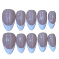 Almond French Acrylic Almond Press On Nail - MaYonail Store