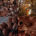 Autumnal Flower Acylic Almond Press On Nail - MaYonail Store